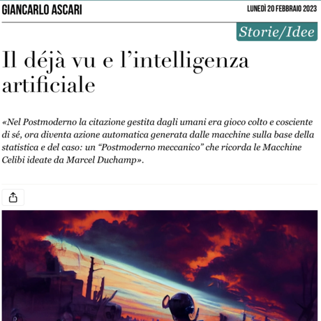 Cover: Editoriale de Il Post sulle immagini generate da AI