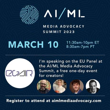 Cover: AI/ML Media Advocacy Summit: EU Panel
